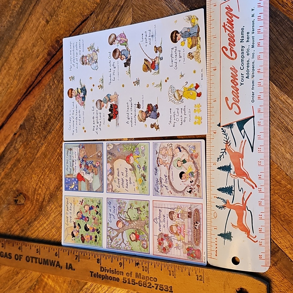 American Greetings Love Religious sticker sheet